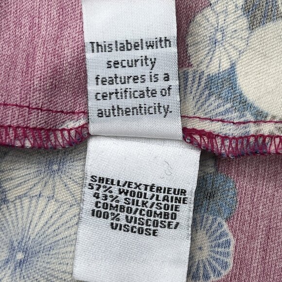 Diane von Furstenberg Jewel Silk Combo Wrap Dress Floating Flowers Size 0 NWOT - Picture 9 of 9